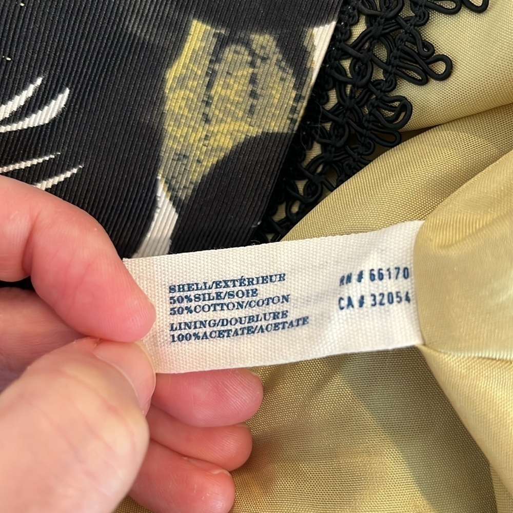 Anthropologie Leifsdottir Silk Blend Leaf Dress Size 4 - Picture 7 of 7